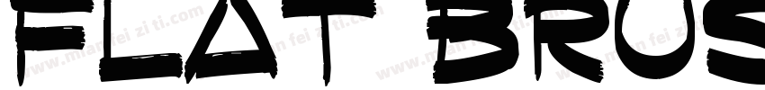 Flat Brush Condensed字体转换